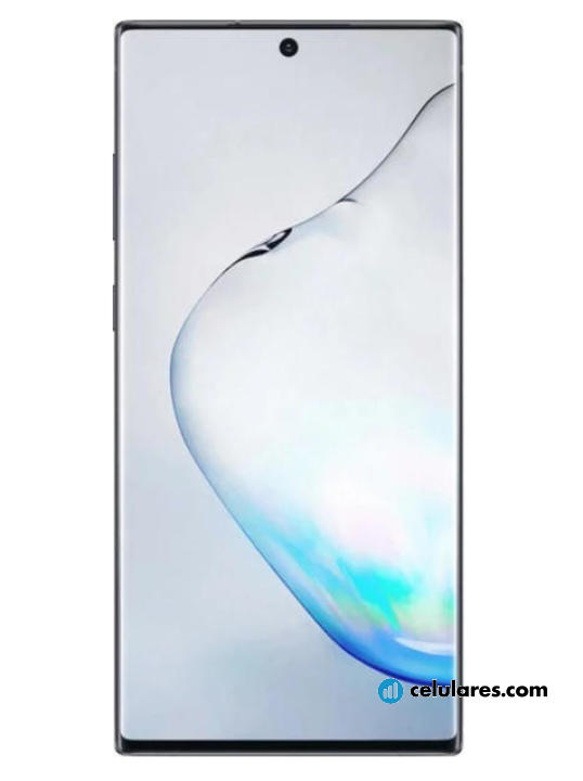 Fotografías Varias vistas de Samsung Galaxy Note 10 Azul y Blanco y Negro. Detalle de la pantalla: Varias vistas